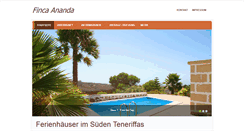 Desktop Screenshot of finca-ananda.de