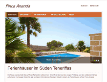 Tablet Screenshot of finca-ananda.de